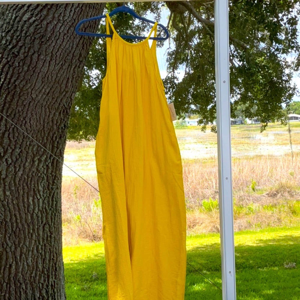 Bright Yellow Maxi Dress